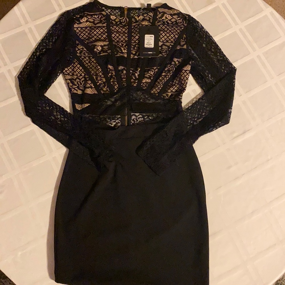 Black lace dress